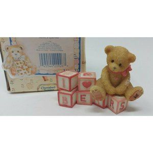 Cherished Teddies 902950 Bear with love letters I LOVE BEARS Figurine Enesco